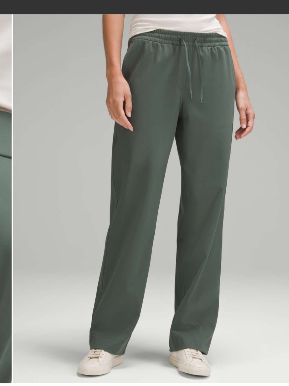 Lululemon Straight-Leg Mid-Rise Pant Luxtreme *Regular Dark Forest medium